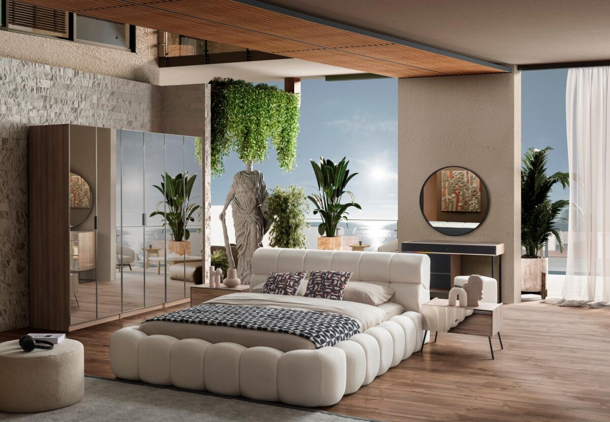 Bronze Ceviz Yatak Odası - Eyfel Home